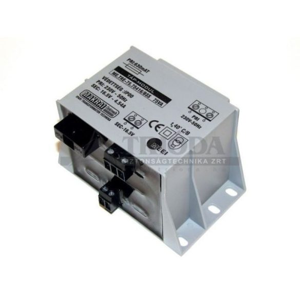 MAKRAI PS-75/24 trafó+biztosíték 230/24V (3,12A) MEEI,CE