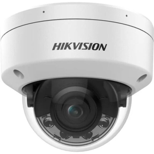 Hikvision DS-2CD2147G2H-LISU (4mm)(eF) 4 MP WDR fix ColorVu IP dómkamera; IR/láthatófény; hang I/O; riasztás I/O; mikrofon