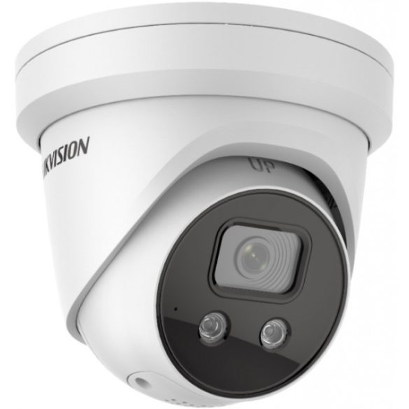 Hikvision DS-2CD2326G2-ISU/SL (4mm) 2 MP WDR fix EXIR AcuSense IP dómkamera; mikrofon; fény- és hangriasztás, riasztás I/O