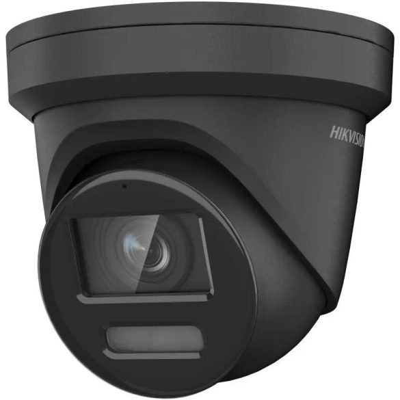 Hikvision DS-2CD2387G2-LU-B (2.8mm)(C) 8 MP WDR fix ColorVu AcuSense IP turret kamera; beépített mikrofon; fekete