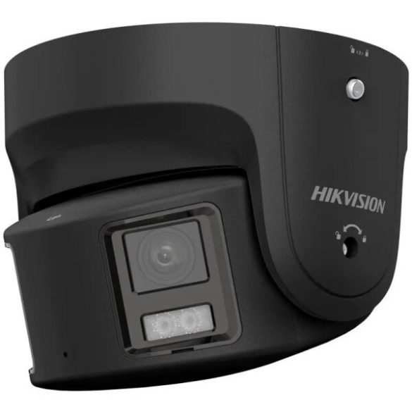 Hikvision DS-2CD2387G2P-LSU/SL-B(4mm)(C) 8 MP fix ColorVu AcuSense IP panoráma turret kamera; láthatófény; fény- és hangriasztás; fekete