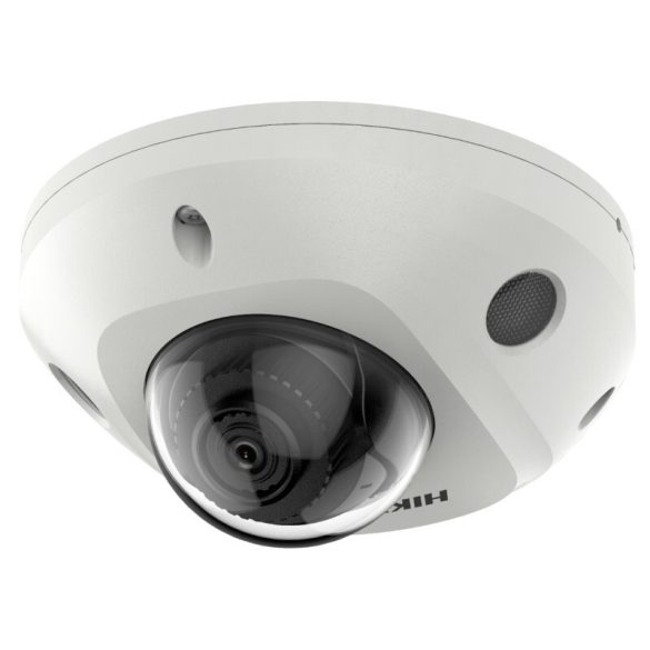 Hikvision DS-2CD2523G2-IS (4mm) 2 MP WDR fix EXIR IP mini dómkamera; hang I/O és mikrofon; riasztás I/O