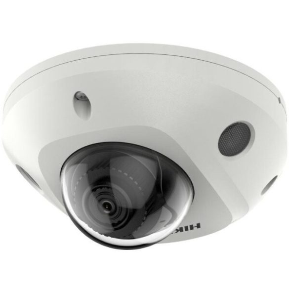 Hikvision DS-2CD2543G2-IS (2mm) 4 MP WDR fix EXIR IP mini dómkamera; hang I/O; riasztás I/O; beépített mikrofon