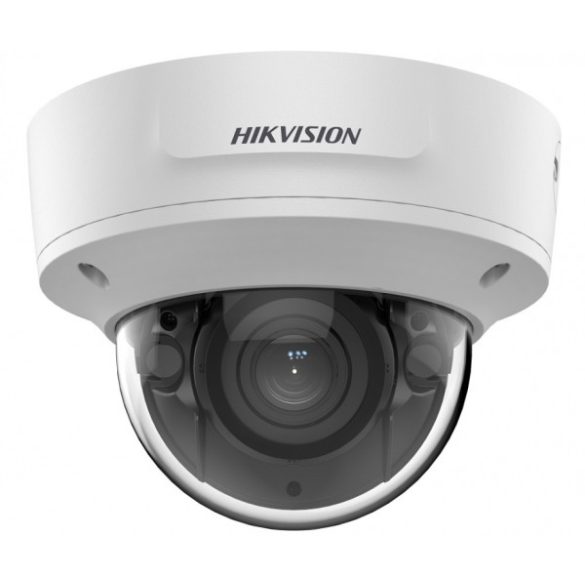 Hikvision DS-2CD2726G2T-IZS (2.8-12mm) 2 MP WDR motoros zoom AcuSense EXIR IP dómkamera; hang be- és kimenet