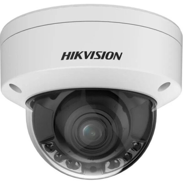 Hikvision DS-2CD2747G2HT-LIZS (2.8-12mm) 4 MP ColorVu WDR motoros IP dómkamera; IR/láthatófény; hang I/O; riasztás I/O