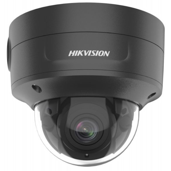 Hikvision DS-2CD2766G2-IZS-B (2.8-12)(C) 6 MP AcuSense WDR motoros zoom EXIR IP dómkamera; hang I/O; integrált RJ45; fekete