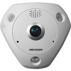   Hikvision DS-2CD6362F-IVS (1.27mm) 6 MP 360° vandálbiztos IR Smart IP panorámakamera; hang be- és kimenet