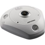   Hikvision DS-2CD6365G0-IS (1.27mm)(B) 6 MP 360° IR Smart IP fisheye kamera; hang I/O; riasztás I/O; beépített mikrofon/hangszóró