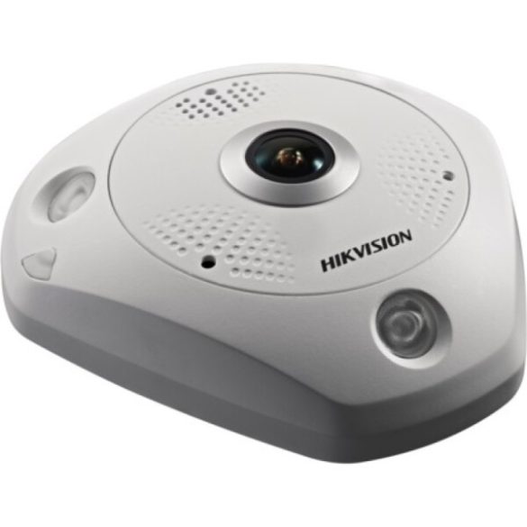 Hikvision DS-2CD63C5G0-IS (1.29mm)(B) 12 MP 360° IR Smart IP fisheye kamera; hang I/O; riasztás I/O; beépített mikrofon/hangszóró