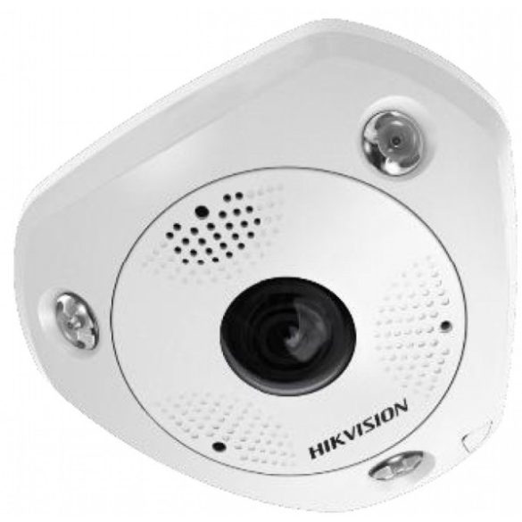 Hikvision DS-2CD63C5G0-IVS (1.29mm)(B) 12 MP 360° vandálb. IR Smart IP panorámakamera; hang I/O; riaszás I/O; mikrofon/hangsz.; ImmerVision