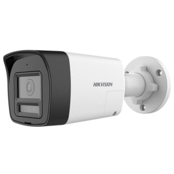 Hikvision DS-2CE16D0T-LXTS (2.8mm) 2 MP fix mini THD csőkamera; IR/láthatófény; kétirányú audio; hang és fényriasztás