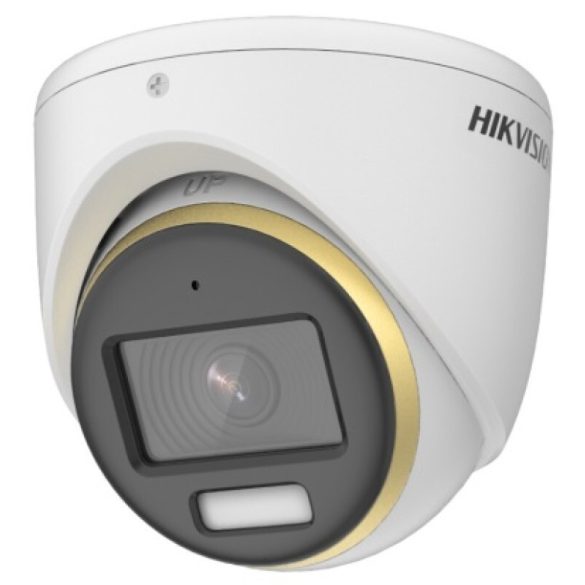 Hikvision DS-2CE70DF3T-MFS (2.8mm) 2 MP ColorVu THD WDR fix turret kamera; fény riasztás; mikrofon