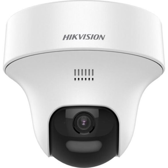 Hikvision DS-2CE70K0T-PTLXTS (2.8mm) 5 MP fix THD PT turret kamera; IR/láthatófény; kétirányú audio; hang és fényriasztás