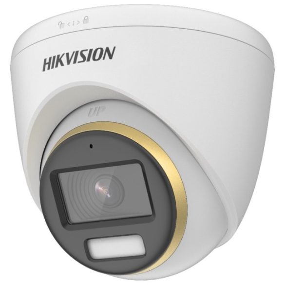 Hikvision DS-2CE72DF3T-FS (2.8mm) 2 MP ColorVu THD WDR fix turret kamera; fény riasztás; mikrofon