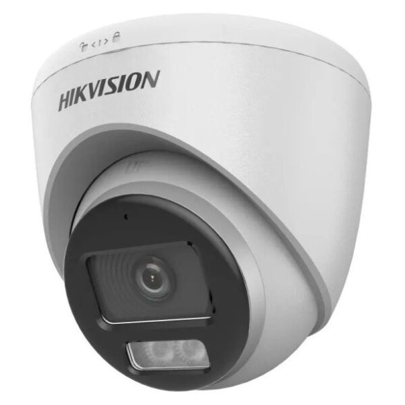 Hikvision DS-2CE72KF0T-LFS (3.6mm) 5 MP ColorVu fix THD turret kamera; IR/láthatófény; TVI/AHD/CVI/CVBS kimenet; beépített mikrofon