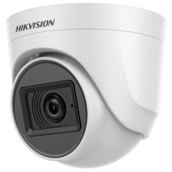 Hikvision DS-2CE76H0T-ITPFS (2.8mm) 5 MP THD fix EXIR turret kamera; TVI/AHD/CVI/CVBS kimenet; mikrofon; koax audio