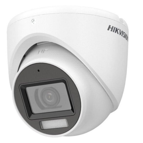 Hikvision DS-2CE76K0T-LMFS (2.8mm) 5 MP fix IR/láthatófény THD turret kamera; TVI/AHD/CVI/CVBS kimenet