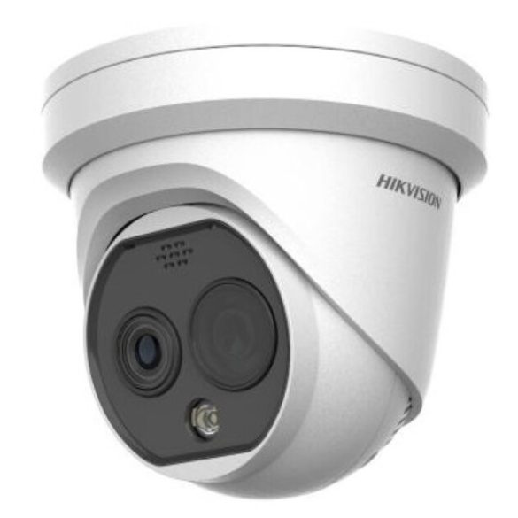 Hikvision DS-2TD1228T-2/QA (B) IP hő- (256x192) 90°x65,4° és láthatófény (4 MP) kamera; -20°C-550°C; villogófény-/hangriasztás