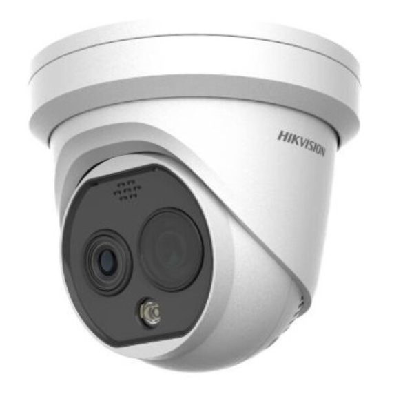 Hikvision DS-2TD1228T-3/QA (B) IP hő- (256x192) 50°x37,3° és láthatófény (4 MP) kamera; -20°C-550°C; villogófény-/hangriasztás