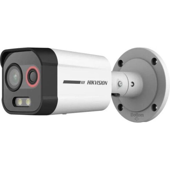 Hikvision DS-2TD2608-1/QA HeatPro IP hő- (96x72) 50°x37° és láthatófény (4 MP) kamera; villogófény-/hangriasztás