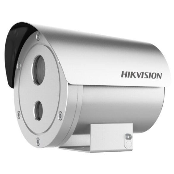 Hikvision DS-2XE6222F-IS (12mm)(D)/316L 2 MP WDR robbanásbiztos EXIR fix IP csőkamera; hang I/O; riasztás I/O; 230 VAC/PoE