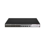   Hikvision DS-3E2528P-H 28 portos gigabit PoE switch (370 W); 24 PoE+ / 4 SFP uplink port; menedzselhető