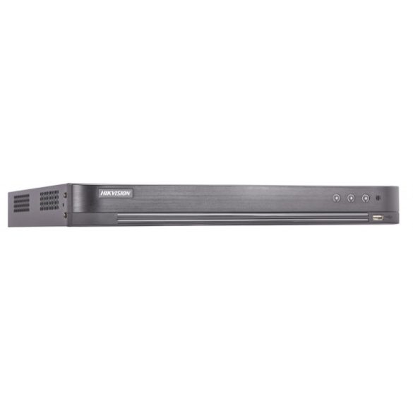 Hikvision DS-7204HTHI-K2 (S) 4 csatornás THD DVR; 8MP@12fps; 5MP@20fps; 4MP@25fps; max.8×8MP IP; I/O; koax audio