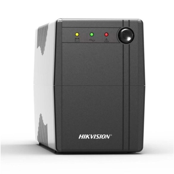 Hikvision DS-UPS600 Szünetmentes tápegység; 600 VA/360 W; beépített akkumulátor 12V/7Ah; 2db Schuko(DIN)