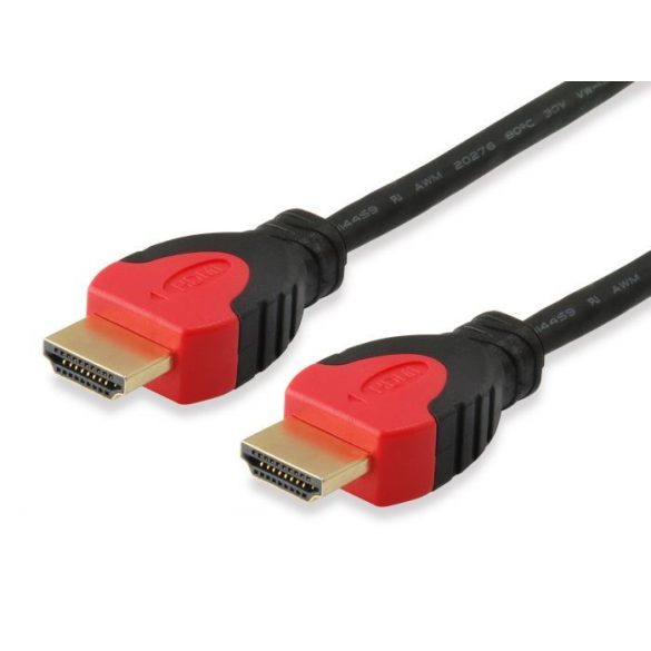 Equip EQUIP119341 HDMI 2.0 kábel; apa/apa; 4K/60 Hz; aranyozott; 1 m