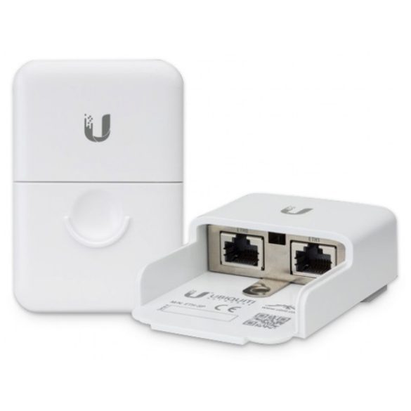 Ubiquiti ETH-SP-G2 Ethernet túlfeszültségvédő; RJ45 10/100/1000 Mbps; PoE támogatás; kültéri; Gen 2