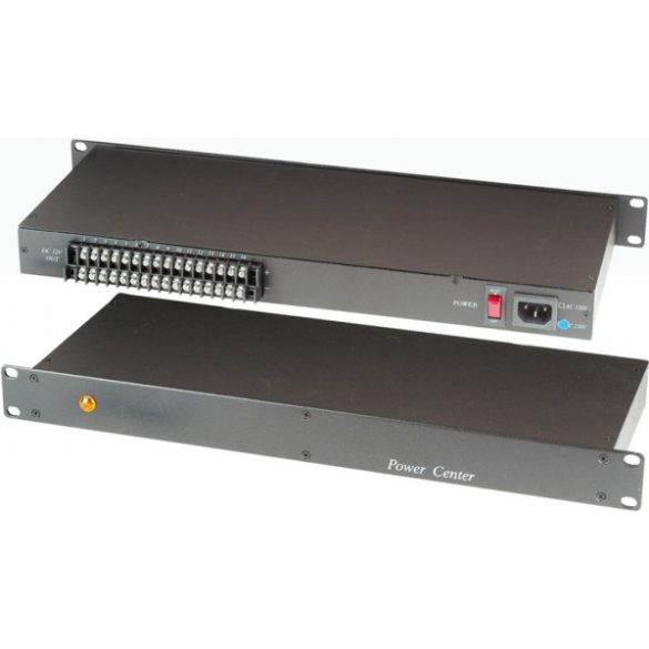 Nestron PR816-12R Stabilizált, kapcsolóüzemű tápegység; 16 db 12 VDC kimenettel; maximum 8 A; 1U rack kivitel