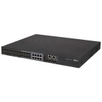   Dahua S5500-24GF4XF-E 28 portos központi switch; 16 Gbit SFP / 8 Gbit combo / 4 10Gbit SFP uplink port; menedzselhető