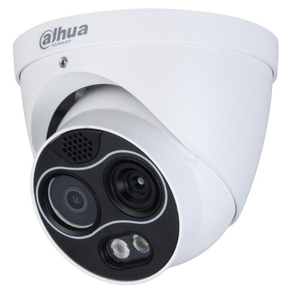 Dahua TPC-DF1241-TB2F2-S2 IP hő- (256x192) 87,8°x63,8° és láthatófény (4 MP) dómkamera; hőmérséklet mérés