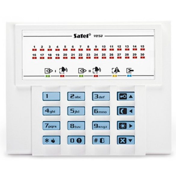 Satel VERSA-LED-BL LED kezelő VERSA központokhoz; kék háttérfény